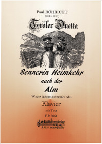 Sennerin - Heimkehr nach der Alm,0p.15/3e